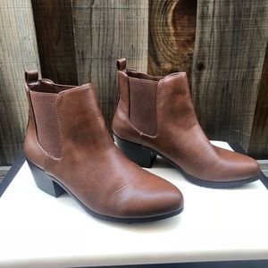 Brown Heel Booties